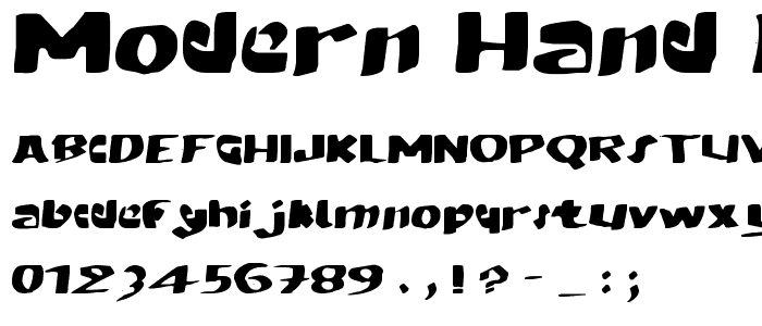 MODERN hand fraktur font